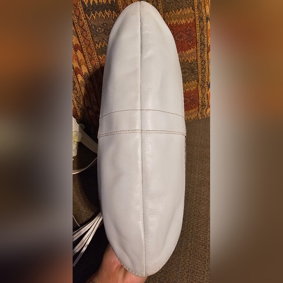 Coach White Leather Tan Logo Adjustable Crossbody Shoulder Bag NWOT - Picture 6 of 15